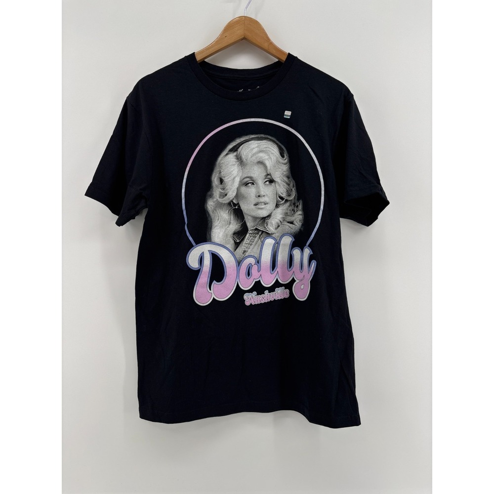 Dolly Parton Nashville Dollywood Icon Graphic Tee Mens Black Medium GTDLPT078MSC